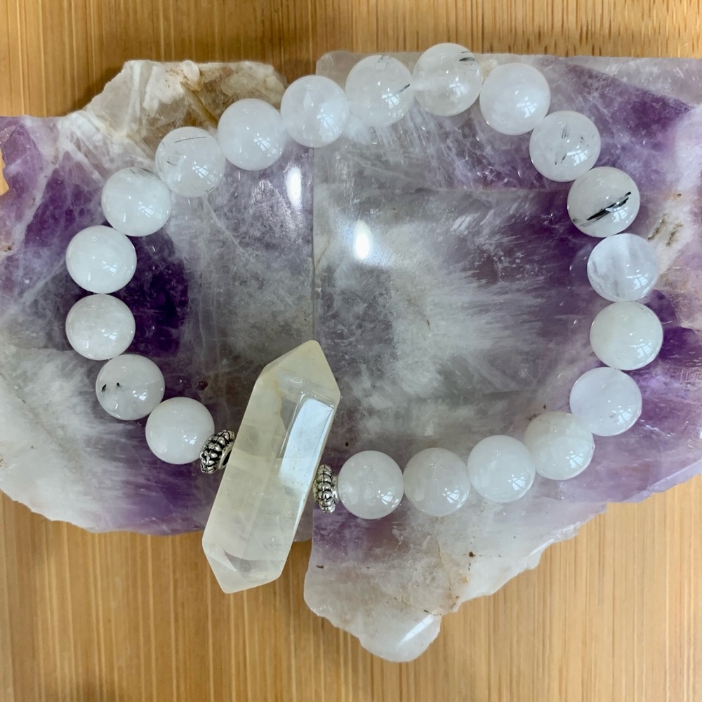 Quartz Crystal Points Bracelet